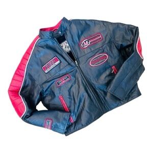 Vintage Y2K Wilda Genuine Leather Jacket XL